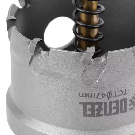 Коронка по металлу твердосплавная, 47 мм Denzel 724015 купить в Ханты-Мансийске