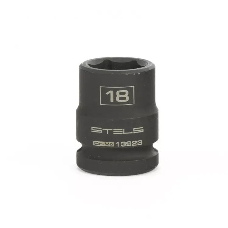 Головка ударная шестигранная 18 мм 1/2" CrMo Stels 13923 купить в Ханты-Мансийске