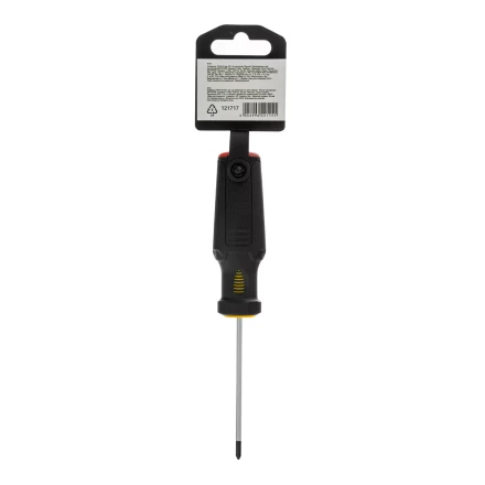 Отвертка, PH0х75 мм, S2, 3к рукоятка Denzel 121717 купить в Ханты-Мансийске