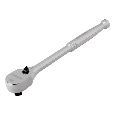 Ключ-трещотка 3/8" Gross 14051, CrV, 120 зубьев, цельнометаллический, хром