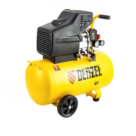 Компрессор воздушный, прямой привод DC1500/50, 1.5 кВт, 50 литров, 220 л/мин Denzel 58161 купить в Ханты-Мансийске