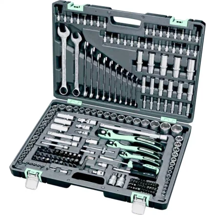 Набор инструмента 1/4 3/8 1/2 Cr-V S2 усиленный кейс 216 предметов STELS 14115 купить в Ханты-Мансийске