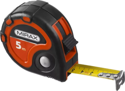 Рулетка MIRAX, 3 стопора, двухкомпонентный пластиковый корпус, 5мх25мм 34013-05-25 купить в Ханты-Мансийске