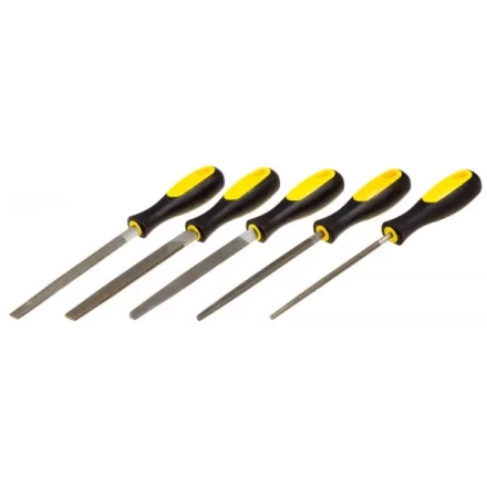 Набор STAYER "PROFI": Напильники с двухкомпонентной рукояткой,плоский,полукруглый,трехгран,квадратный,круглый,№2,150мм 1681-15-H5_z01 купить в Ханты-Мансийске