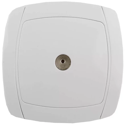 Розетка СВЕТОЗАР &quot;CITY LIGHT&quot; телевизионная одинарная в сборе, цвет белый SV-54215-W купить в Ханты-Мансийске