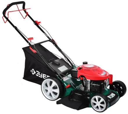 Газонокосилка ЗУБР бензиновая, самоход, 10 ступ. (25-75мм), 65л травосборник, мульчирование, 173см3, 510мм, 4.3кВт ЗГКБ-510СТ купить в Ханты-Мансийске
