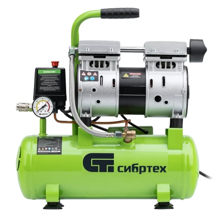 Компрессор безмаслянный малошумный Сибртех МБ 750/10,750 Вт, 10 л, 150 л/мин 58001 купить в Ханты-Мансийске