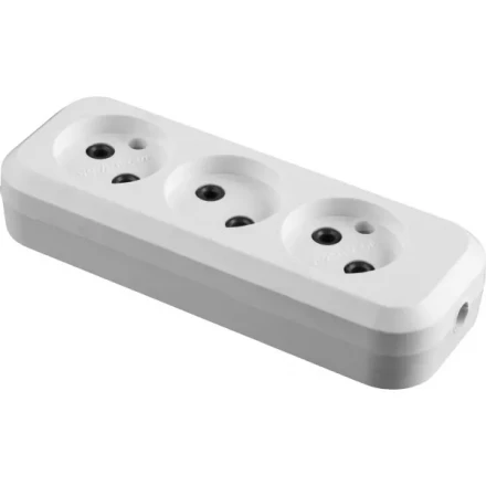 Колодка СИБИН для удлинителя, 3 гнезда, макс мощность 1300Вт 55108-3 купить в Ханты-Мансийске