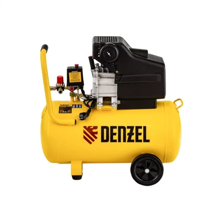 Компрессор воздушный прямой привод DC1700/50, 1.7 кВт, 50 литров, 260 л/мин Denzel 58164 купить в Ханты-Мансийске