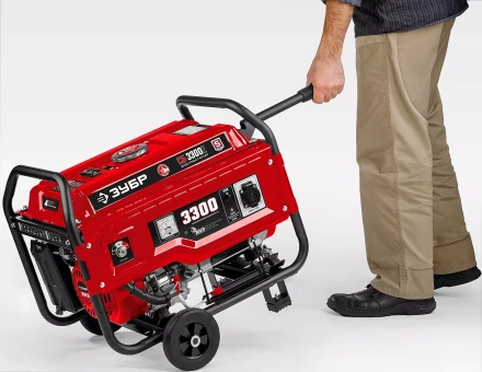 ЗУБР № 1 для генераторов мощностью до 3500 Вт, набор колес + рукоятка (НКР-1) купить в Ханты-Мансийске