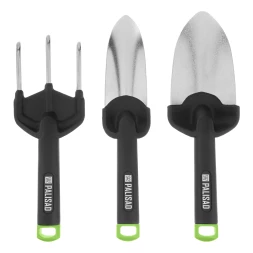 Набор садового инструмента, стальной, полипропиленовые рукоятки, 3 предмета, BASE// Palisad 62069