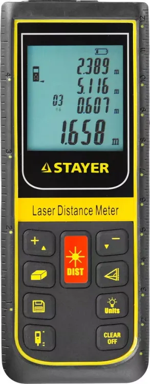 Дальномер PRO-Control лазерный, дальность 100м, точность 2мм, STAYER Professional 34959 34959 купить в Ханты-Мансийске