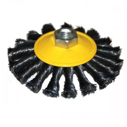 Щетка для УШМ дисковая выгнутая М14/115 мм, ст.витая 1/60 51572 купить в Ханты-Мансийске