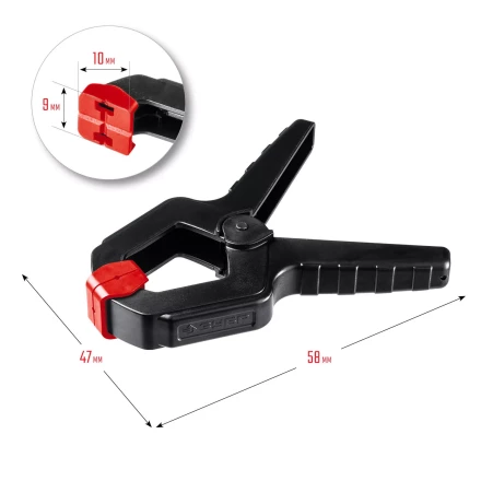 ЗУБР МЗ-40, 38 х 38 мм, пружинный зажим (32247-4) купить в Ханты-Мансийске