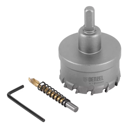 Коронка по металлу твердосплавная, 60 мм Denzel 724017 купить в Ханты-Мансийске