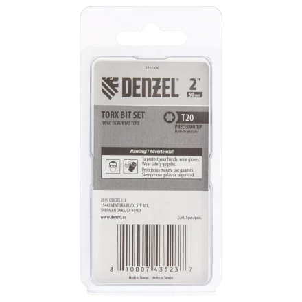 Бита T20x50, 5 шт. Denzel 7711320 купить в Ханты-Мансийске