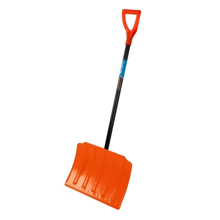 Лопата для уборки снега стальная Сибртех, 470х335х1335 мм, стальной черенок, Россия, 61656 купить в Ханты-Мансийске