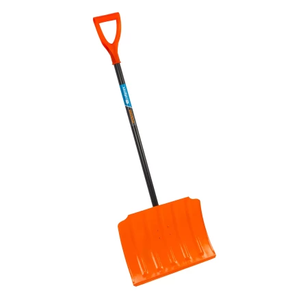 Лопата для уборки снега стальная Сибртех, 470х335х1335 мм, стальной черенок, Россия, 61656 купить в Ханты-Мансийске