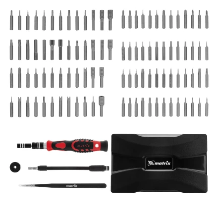 Набор для точных работ 107 в 1 Matrix, универсальный, сталь CrV, 13569 купить в Ханты-Мансийске