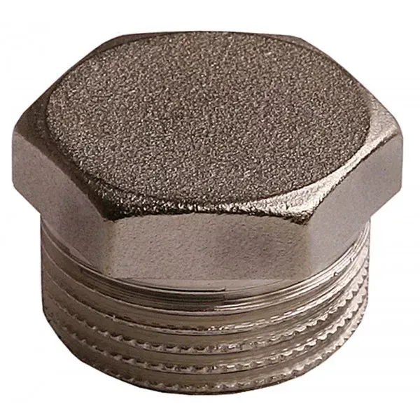 Заглушка GENERAL FITTINGS никелированная латунь, 6-ти гранная головка, наружная резьба, 1" 51097-S-1 купить в Ханты-Мансийске
