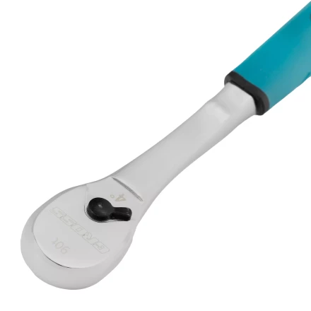 Ключ-трещотка 1/4&quot; Gross 14053, CrV, 90 зубьев, усиленный, хром купить в Ханты-Мансийске