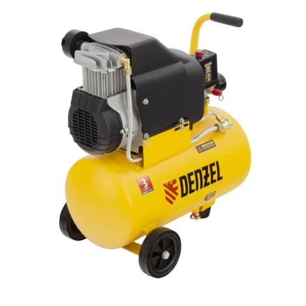 Компрессор воздушный DLC1300/24 безмасляный 1.3 кВт, 24 литра, 206 л/мин Denzel 58171 купить в Ханты-Мансийске