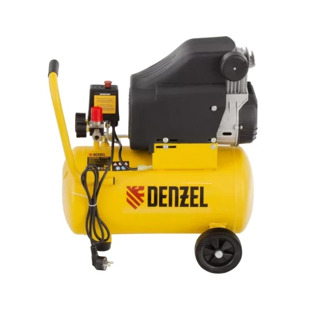 Компрессор воздушный DLC1300/24 безмасляный 1.3 кВт, 24 литра, 206 л/мин Denzel 58171 купить в Ханты-Мансийске
