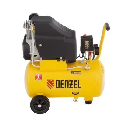 Компрессор воздушный DLC1300/24 безмасляный 1.3 кВт, 24 литра, 206 л/мин Denzel 58171 купить в Ханты-Мансийске