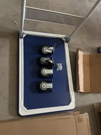 Тележка платформенная 150 кг TOR PH150 (480x740) со складной ручкой (резиновые колеса 100 мм) 1004024 купить в Ханты-Мансийске