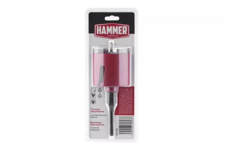 Коронка алмазная HAMMER Ф82мм (242-504) купить в Ханты-Мансийске