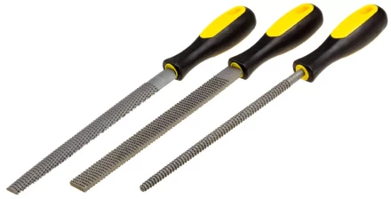 Набор STAYER &quot;PROFI&quot;: Рашпили, пластмассовая двухкомпонентная рукоятка, 200мм, 3шт 1690-20-H3_z01 купить в Ханты-Мансийске