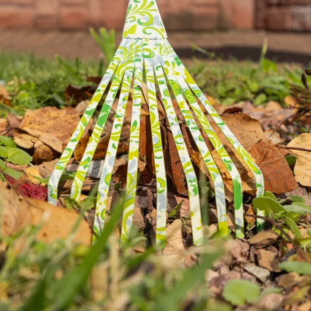 Грабли веерные 9 - зубые Palisad, 130 х 415 мм, стальные, пластиковая рукоятка, Flower Green, 620425 купить в Ханты-Мансийске