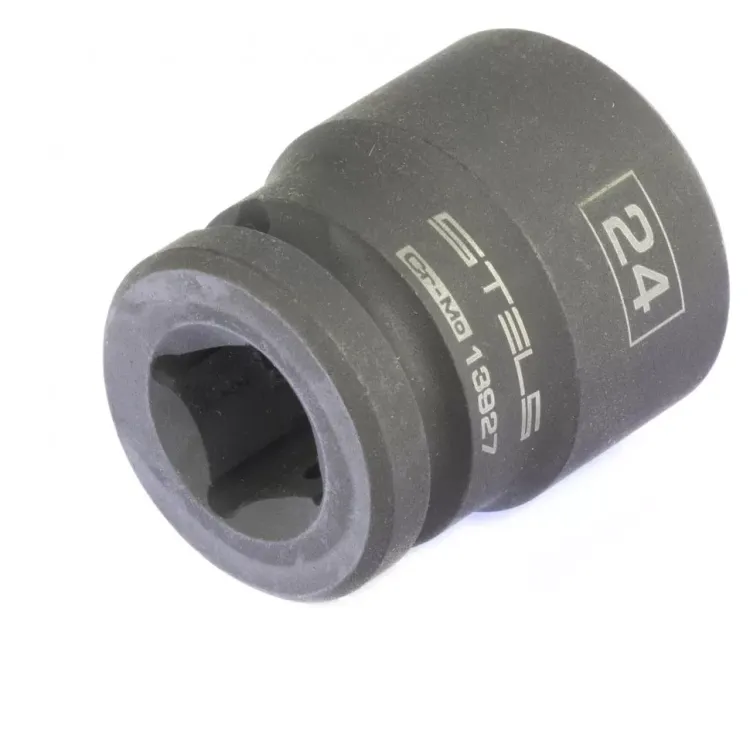 Головка ударная шестигранная 24 мм 1/2" CrMo  Stels 13927 купить в Ханты-Мансийске