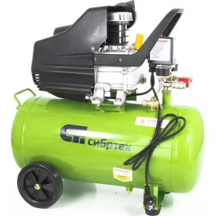 Компрессор масляный поршневой прямой привод Сибртех КК-1500/50 58039 купить в Ханты-Мансийске