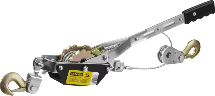Лебедка STAYER "MAXPull" рычажная, тросовая, 1,5т/2,4м 880240 купить в Ханты-Мансийске