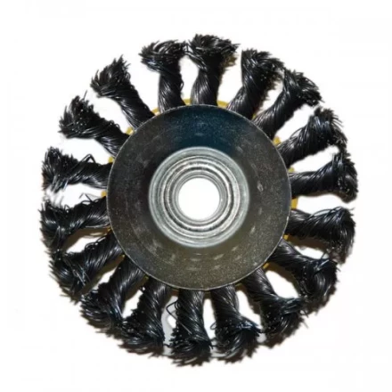 Щетка для УШМ М14/100 мм выгнутая сталь витая 51571 купить в Ханты-Мансийске