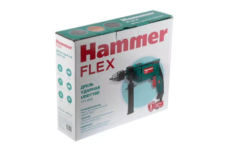 Дрель ударная HAMMER UDD710D купить в Ханты-Мансийске