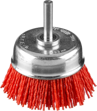 ЗУБР &quot;ПРОФЕССИОНАЛ&quot;. Щетка чашечная для дрели, нейлоновая проволока с абразивным покрытием, 63мм 35165-063_z02 купить в Ханты-Мансийске