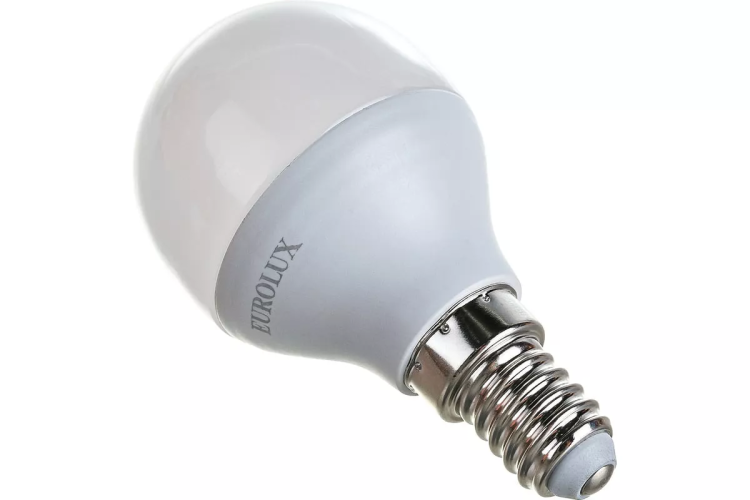 Лампа светодиодная EUROLUX LL-E-G45-7W-230-2,7K-E14 76/2/5 купить в Ханты-Мансийске