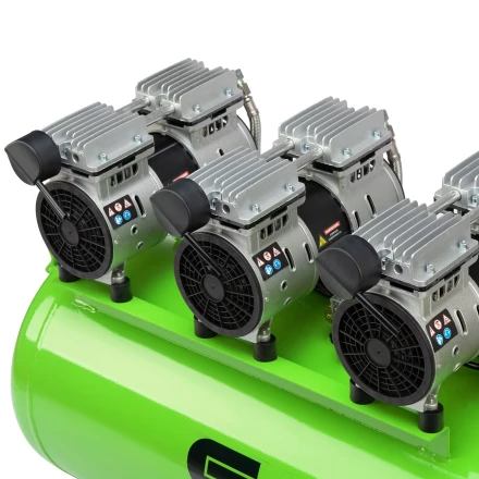 Компрессор безмаслянный малошумный Сибртех МБ 2250/100, 2250 Вт, 100л, 400 л/мин купить в Ханты-Мансийске