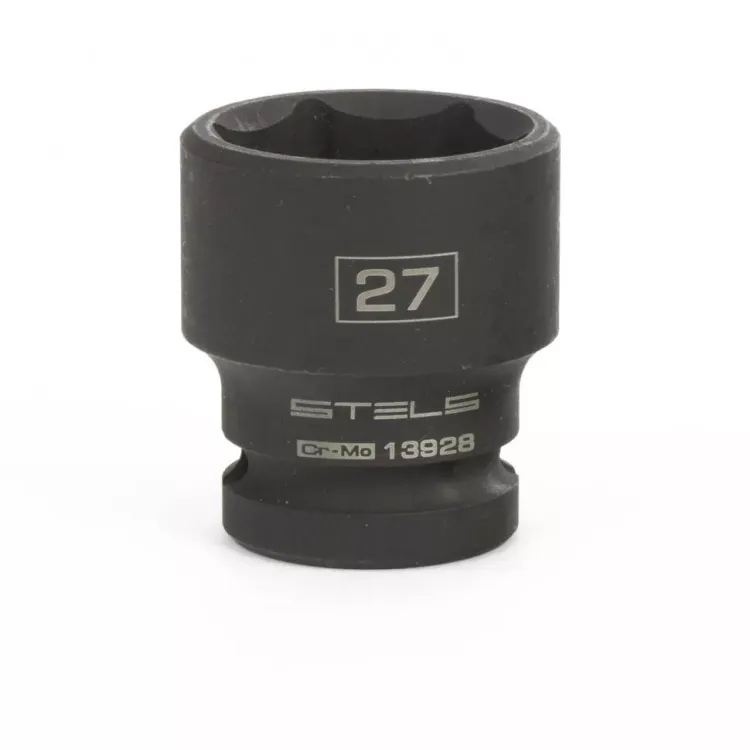 Головка ударная шестигранная 27 мм 1/2" CrMo  Stels 13928 купить в Ханты-Мансийске