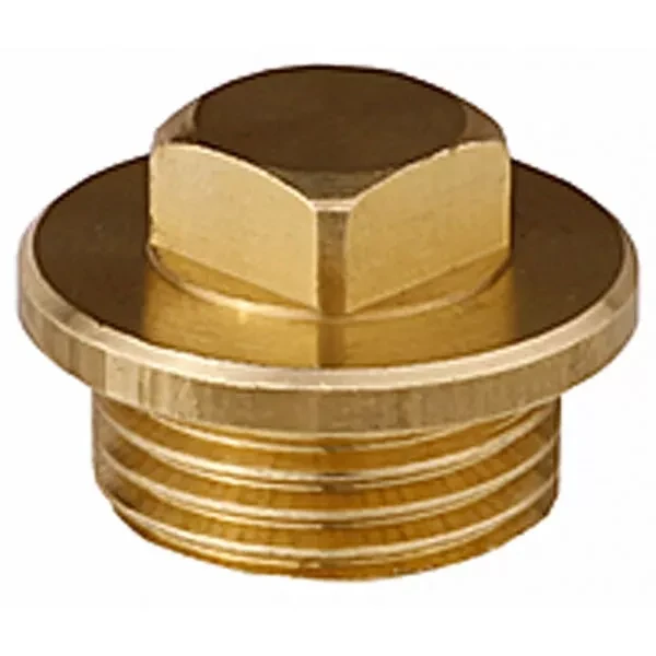 Заглушка GENERAL FITTINGS, 6-ти гранная головка с прижимной шайбой, никелированная латунь, наружная резьба, 1/2" 51099-1/2 купить в Ханты-Мансийске