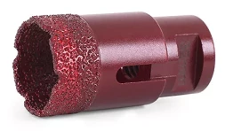 Алмазная коронка MESSER по камню с хвостовиком M14 (вакуумное спекание алмазов) 25 мм