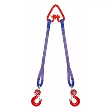 Строп текстильный двухветвевой 2СТ 0.63 т L=4.5 м SF7 30 мм Звено РТ-3 купить в Ханты-Мансийске