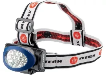Фонарь наголовный, светодиодный. 3 режима, 10Led, 3хААА, Stern 90562 купить в Ханты-Мансийске