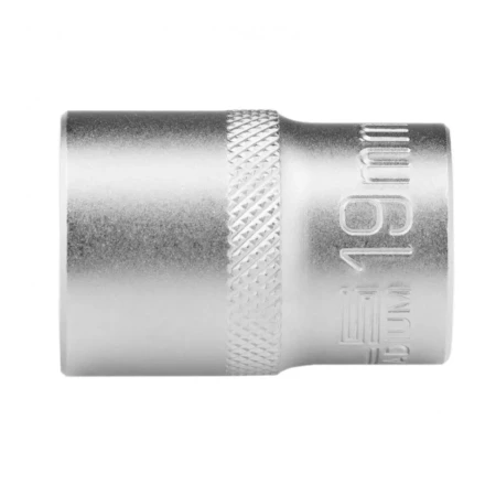 Головка торцевая 19 мм двенадцатигранная CrV под квадрат 1/2 хромированная Stels 13665 купить в Ханты-Мансийске