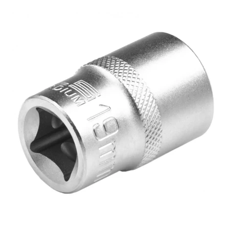 Головка торцевая 19 мм двенадцатигранная CrV под квадрат 1/2 хромированная Stels 13665 купить в Ханты-Мансийске