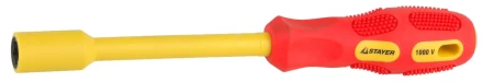 Отвертка STAYER &quot;INSULATED&quot; MAX-GRIP диэлектрич, Cr-V, HEX 8x125мм 25829-08-125 G купить в Ханты-Мансийске