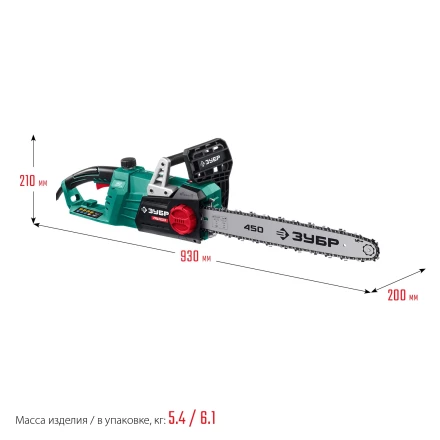 ЗУБР 2700 Вт, 45 см шина, электрическая цепная пила (ПЦ-2745) купить в Ханты-Мансийске
