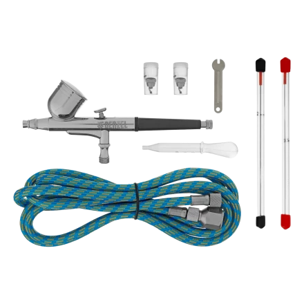 Аэрограф с верхним бачком AB1, 0.2/0.3/0.5 мм, 7 мл, 9 л/мин Denzel 57313 купить в Ханты-Мансийске